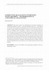 Research paper thumbnail of Conducting qualitative interviews with children – methodological and ethical challenges