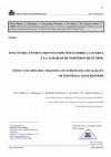 Research paper thumbnail of Efecto del entrenamiento específico sobre la fuerza y la agilidad de porteros de fútbol