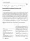 Research paper thumbnail of The effect of opacifier properties on thermal conductivity of vacuum insulation panel with fumed silica