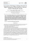 Research paper thumbnail of Assessment of the Degree of Danger Posed by In-flight Contingencies When Exposed to Adverse Factors Affecting the Aircraft