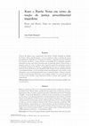 Research paper thumbnail of Kant e Rawls: Notas em torno da noção de justiça procedimental imperfeita