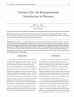 Research paper thumbnail of Venture Out: An Entrepreneurial Introduction to Business