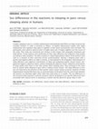 Research paper thumbnail of Sex differences in the reactions to sleeping in pairs versus sleeping alone in humans