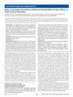 Research paper thumbnail of Sleep Classification According to AASM and Rechtschaffen &amp; Kales: Effects on Sleep Scoring Parameters