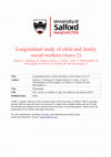 Research paper thumbnail of Longitudinal study of child and family social workers (wave 2)