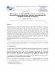 Research paper thumbnail of The impact of virtual differentiated instruction practices on student and teacher perceptions in English language teaching