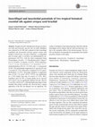 Research paper thumbnail of Insectifugal and insecticidal potentials of two tropical botanical essential oils against cowpea seed bruchid