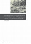 Research paper thumbnail of Recording traditional Kaurna cultural values in Adelaide - the continuity of Aboriginal cultural traditions within an Australian capital city