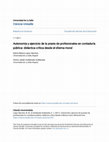 Research paper thumbnail of Autonomía y ejercicio de la praxis de profesionales en contaduría pública: didáctica crítica desde el dilema moral