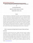 Research paper thumbnail of Effective Communication in the Digital Nigerian Environment