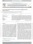 Research paper thumbnail of Self-assembly of polyelectrolytes for the removal of metal cations from aqueous solutions