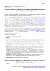 Research paper thumbnail of Efecto de prebióticos y probióticos en la expresión y actividad de fenoloxidasa en camarones Penaeus: Meta-análisis