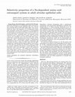 Research paper thumbnail of Selectivity properties of a Na-dependent amino acid cotransport system in adult alveolar epithelial cells