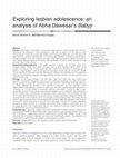 Research paper thumbnail of Exploring lesbian adolescence: an analysis of Abha Dawesar's Babyji