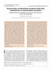 Research paper thumbnail of Revizyon kalça artroplastisinde asetabular kemik kaybı sınıflandırması ve rekonstrüksiyon seçenekleri