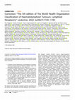 Research paper thumbnail of Correction: “The 5th edition of The World Health Organization Classification of Haematolymphoid Tumours: Lymphoid Neoplasms” Leukemia. 2022 Jul;36(7):1720–1748