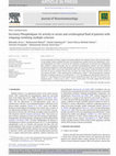 Research paper thumbnail of Secretory Phospholipase A2 activity in serum and cerebrospinal fluid of patients with relapsing-remitting multiple sclerosis