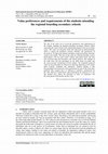 Research paper thumbnail of Value preferences and requirements of the students attending the regional boarding secondary schools