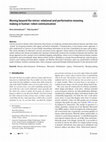 Research paper thumbnail of Moving beyond the mirror: relational and performative meaning making in human–robot communication