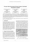 Research paper thumbnail of Precision table-top portable thermal chamber with double thermoelectric module