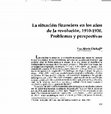 Research paper thumbnail of La situación financiera en los años de la revolución, 1910-1920. Problemas y perspectivas