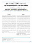 Research paper thumbnail of CFD simulation and PIV validation of the gas/liquid behavior in an UASB reactor