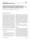 Research paper thumbnail of Popular pharmaceutical residues in hospital wastewater: quantification and qualification of degradation products by mass spectroscopy after treatment with membrane bioreactor