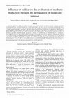 Research paper thumbnail of Influence of sulfide on the evaluation of methane production through the degradation of sugarcane vinasse