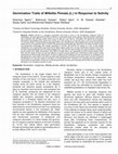 Research paper thumbnail of Germination Traits of Millettia Pinnata (L.) in Response to Salinity