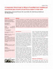 Research paper thumbnail of A comparative clinical study on efficacy of nanofilled resin-modified and conventional glass ionomer pit and fissure sealant in molar tooth