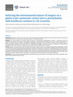 Research paper thumbnail of Reducing the environmental impact of surgery on a global scale: systematic review and co-prioritization with healthcare workers in 132 countries