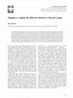 Research paper thumbnail of Stopping vs. staging: the difference between a hop and a jump