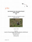 Research paper thumbnail of San Francisco Bay Tidal Marsh Project Annual Report