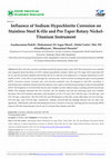 Research paper thumbnail of Influence of Sodium Hypochlorite Corrosion on Stainless Steel K-file and Pro Taper Rotary Nickel-Titanium Instrument