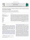 Research paper thumbnail of Assessment of two biomass estimation methods for aquatic vegetation growing on the Amazon Floodplain