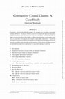 Research paper thumbnail of Contrastive Causal Claims: A Case Study