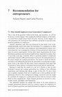 Research paper thumbnail of Recommendation for entrepreneurs