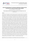 Research paper thumbnail of Innovation Management Cycle from Idea Generation to Productization:  A Case Study on A Global Bus Manufacturing Company