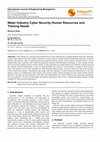 Research paper thumbnail of Water Industry Cyber Security Human Resources and Training Needs