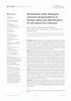 Research paper thumbnail of Switzerland-wide Neospora caninum seroprevalence in female cattle and identification of risk factors for infection