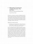 Research paper thumbnail of "Philosophical Considerations of Islamic Education–Past and Future Interview with Seyyed Hossein Nasr." In Philosophies of Islamic Education Historical Perspectives and Emerging Discourses.