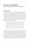 Research paper thumbnail of Entre durée et simultanéité