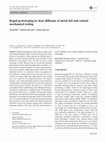 Research paper thumbnail of Rapid prototyping by heat diffusion of metal foil and related mechanical testing