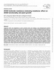 Research paper thumbnail of AHAS herbicide resistance endowing mutations: effect on AHAS functionality and plant growth