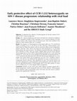 Research paper thumbnail of Early protective effect of CCR-5 Δ32 heterozygosity on HIV-1 disease progression