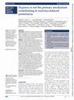 Research paper thumbnail of Hypoxia is not the primary mechanism contributing to exercise-induced proteinuria