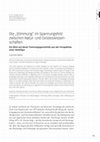 Research paper thumbnail of Die „Stimmung“ im Spannungsfeld zwischen Natur- und Geisteswissenschaften