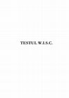 Research paper thumbnail of Testul WISC IV