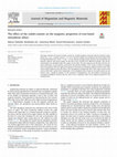 Research paper thumbnail of The effect of the cobalt-content on the magnetic properties of iron-based amorphous alloys