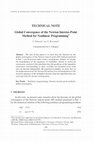 Research paper thumbnail of Global Convergence of the Newton Interior-Point Method for Nonlinear Programming